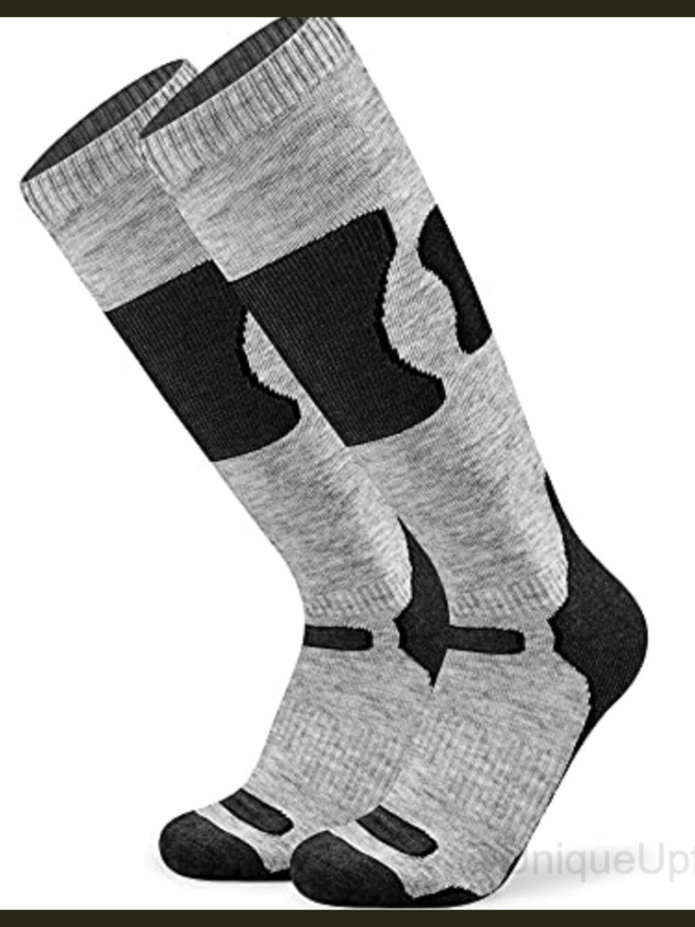 Merino Wool Knee High Ski Socks Over the Calf Cushioned Winter Snowboard